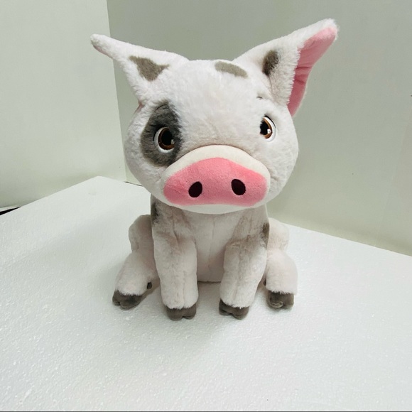 Disney Other - Disney Store Moana Pua pet pig plush Stuffed animal toy Spotted with Pink Ears